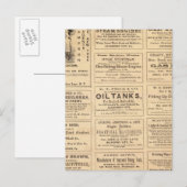 Carte Postale Publicité (Devant / Derrière)