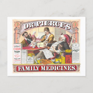 Carte Postale Publicité ancienne : les médicaments brevetés de P