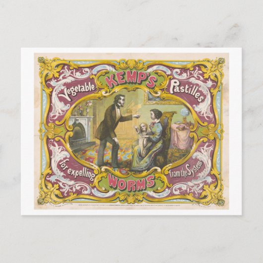 Carte Postale Publicité ancienne : médicament breveté contre les (Devant)