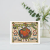 Carte Postale Publicité ancienne pour des tomates rouges mûres (Debout devant)