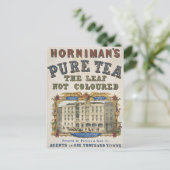 Carte Postale Publicité ancienne pour le thé pur Horniman's (Debout devant)