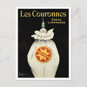 Carte Postale Publicité ancienne pour soda au citron vintage