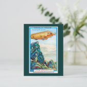 Carte Postale Publicité au chocolat Masson avec Zeppelin Airship (Debout devant)