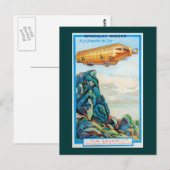 Carte Postale Publicité au chocolat Masson avec Zeppelin Airship (Devant / Derrière)