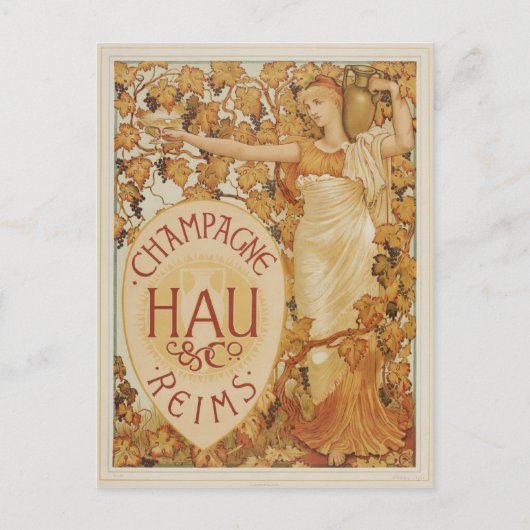 Carte Postale Publicité Champagne (Devant)