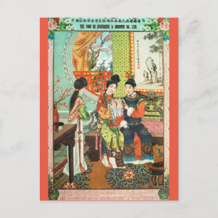 Carte Postale Publicité chinoise vintage Style antique