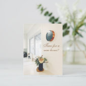 Carte Postale Publicité d'agent immobilier : le moment d'une nou (Debout devant)