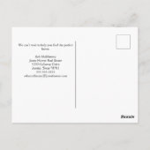 Carte Postale Publicité d'agent immobilier : le moment d'une nou (Dos)