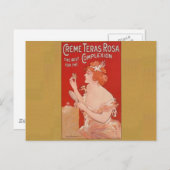 Carte Postale Publicité de beauté vintage (Devant / Derrière)