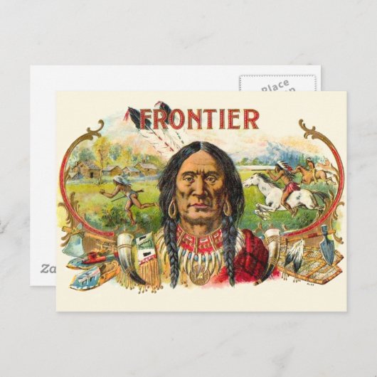 Carte Postale Publicité de cigar Frontier (Devant / Derrière)