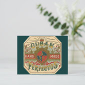 Carte Postale Publicité de cigares pour le Étiquette de tabac de (Debout devant)