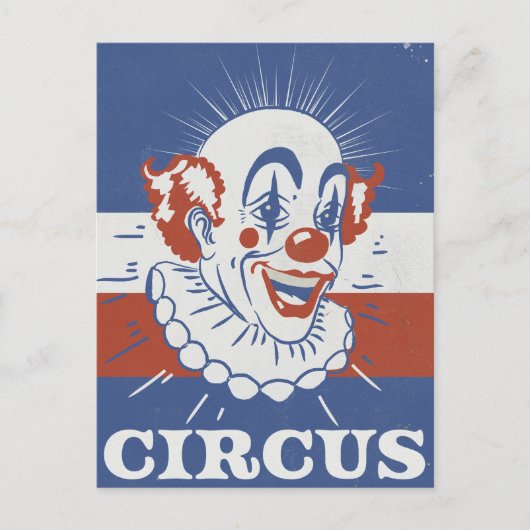 Carte Postale Publicité de cirque vintage  (Devant)