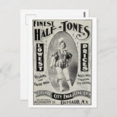 Carte Postale "Publicité de gravure de la ville électrique" (Devant / Derrière)