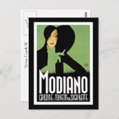 Carte Postale Publicité de la cigarette Modiano (Devant / Derrière)