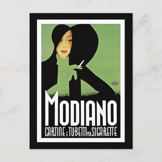 Carte Postale Publicité de la cigarette Modiano (Devant)
