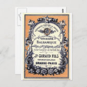 Carte Postale Publicité de parfum français (Devant / Derrière)