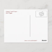 Carte Postale Publicité de voyage pour le vieux Caire, Égypte (Dos)