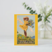 Carte Postale Publicité de voyage vintage pour l'Australie occid (Debout devant)