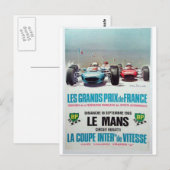 Carte Postale Publicité des lemans 1966 (Devant / Derrière)