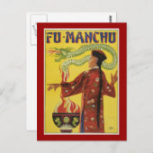 Carte Postale Publicité du Magicien Fu-Manchu (Devant / Derrière)