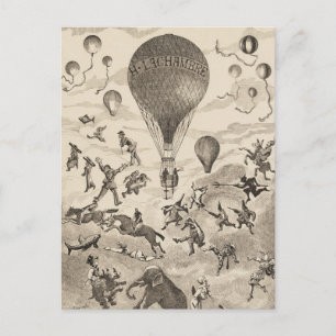 Carte Postale Publicité Française Pour Le Fabricant De Ballons