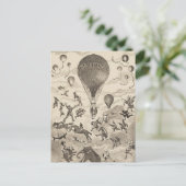 Carte Postale Publicité française pour un fabricant de ballons (Debout devant)