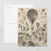 Carte Postale Publicité française pour un fabricant de ballons (Devant / Derrière)