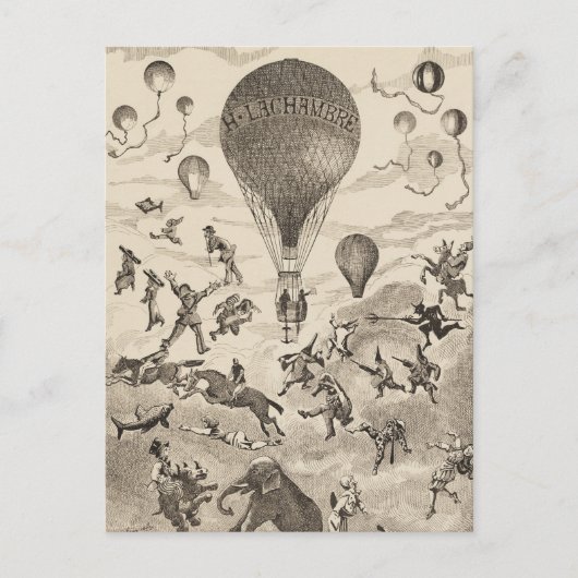 Carte Postale Publicité française pour un fabricant de ballons (Devant)