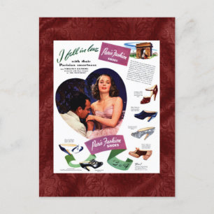 Carte postale Publicité Paris vintage