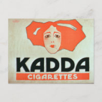 Publicité pour 'Kadda Cigarettes' (litho couleur
