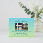 Carte Postale Publicité pour le changement d'heure d'été dans l' (Debout devant)