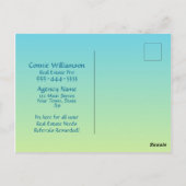 Carte Postale Publicité pour le changement d'heure d'été dans l' (Dos)