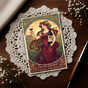 Carte Postale Publicité pour le vin rouge impérial vintage 1905