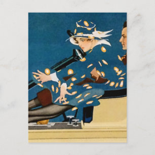 Carte Postale Publicité pour les bas C Coles Phillips dans une v