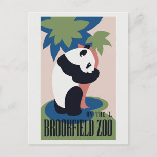Carte Postale Publicité Retro Brookfield Zoo Brookfield