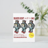 Carte Postale Publicité Retro Japonaise Toy Robot (Debout devant)