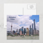 Carte Postale Publicité touristique Vintage voyage de Shanghai (Devant / Derrière)