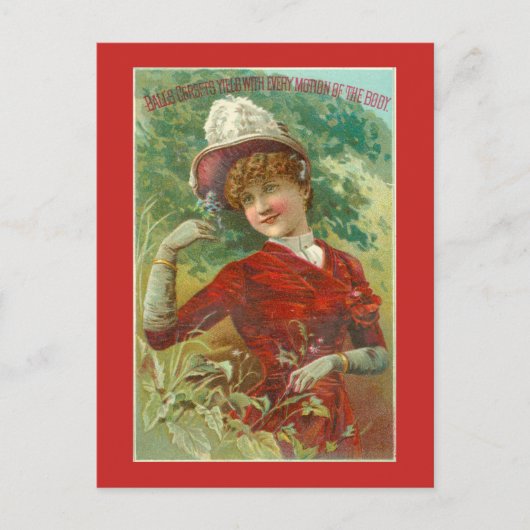 Carte Postale Publicité victorienne Corset (Devant)