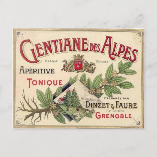 Carte Postale publicité vintage (Devant)