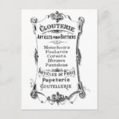 Carte Postale Publicité Vintage (Devant)