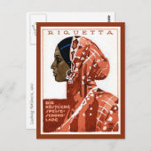 Carte Postale Publicité vintage au chocolat Requetta (Devant / Derrière)