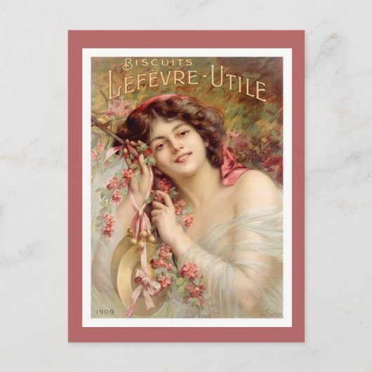Carte Postale Publicité vintage Biscuit (Devant)