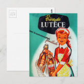Carte Postale Publicité vintage de bière (Devant / Derrière)