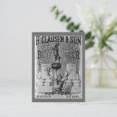 Carte Postale Publicité vintage de bière (Debout devant)