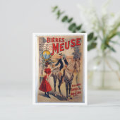 Carte Postale Publicité vintage de bière (Debout devant)