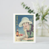 Carte Postale Publicité vintage de bière Asahi japonaise (Debout devant)