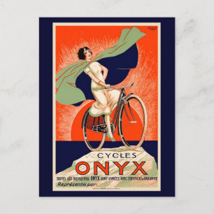 Carte Postale Publicité vintage de vélos Onyx