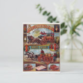 Carte Postale Publicité vintage d'extincteur (Debout devant)