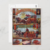 Carte Postale Publicité vintage d'extincteur (Devant / Derrière)