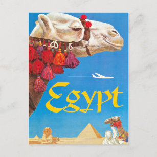 Carte Postale Publicité vintage Egypt Air Travel